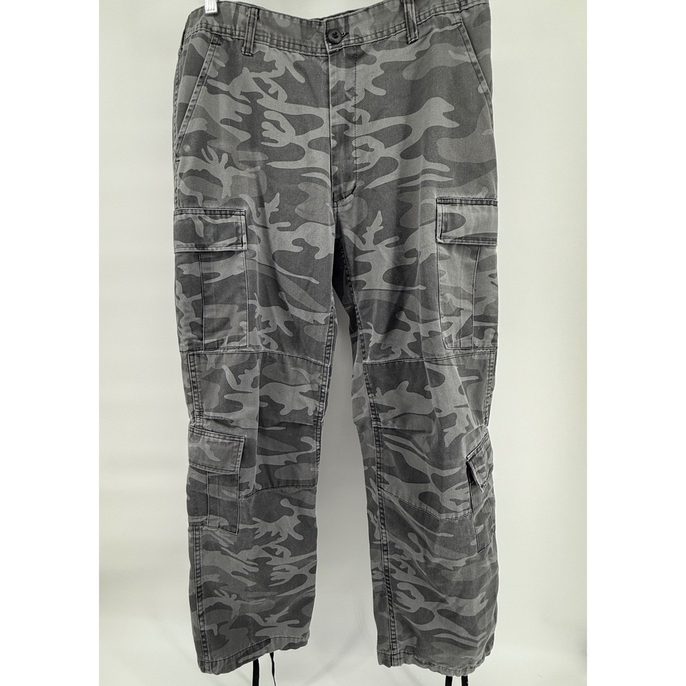 Backbone Gray Camo‎ Cargo Pants Utility Casual Streetwear Outdoor Everyday 34